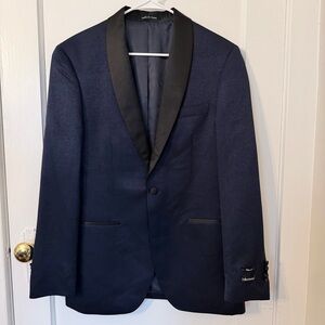 After Hours Men’s Slim Fit Peak Lapel Jacquard Dinner Jacket 40L-NWT